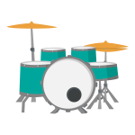 Percussion drums icon